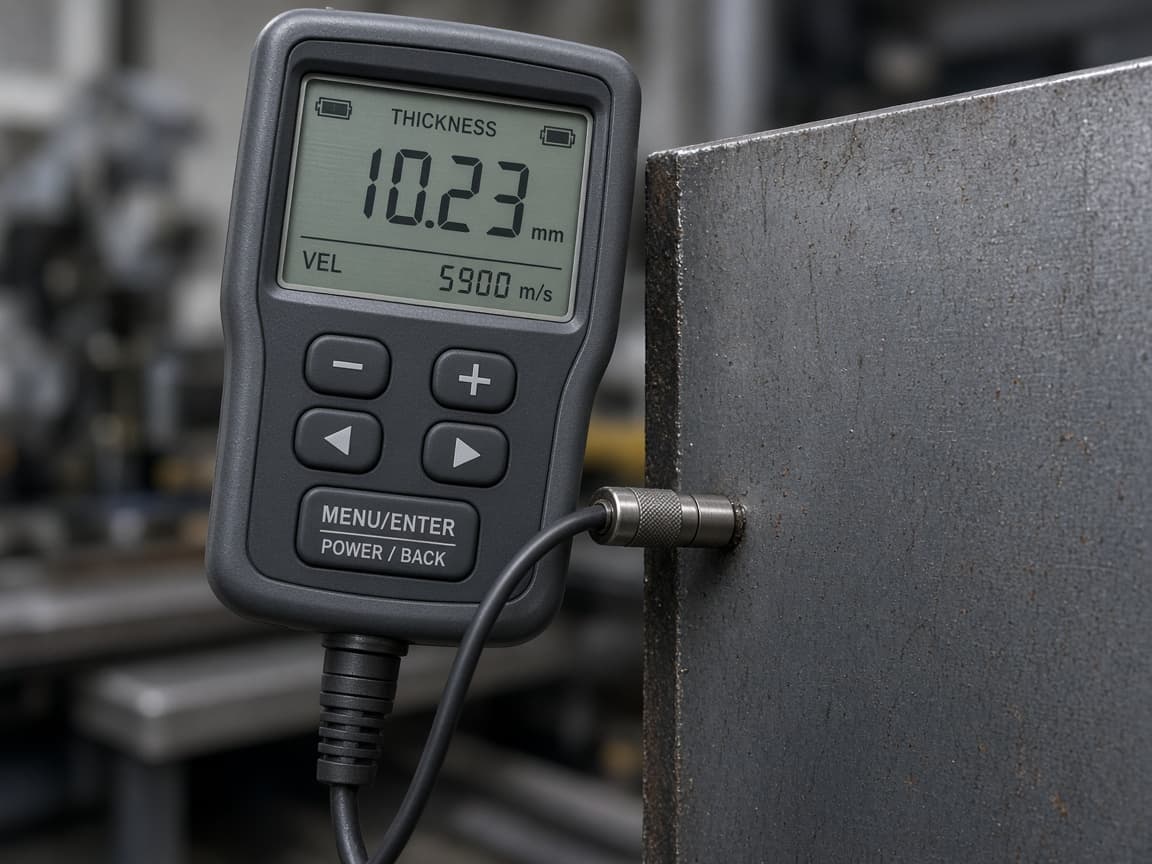 Thickness Measurement in progress